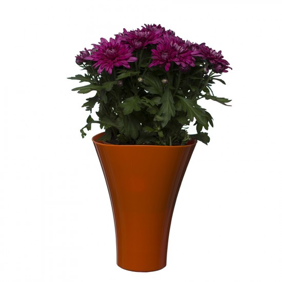 Flower Pots Wave Long Orange